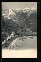 AK Gotthardbahn, Nordseite gegen Altdorf