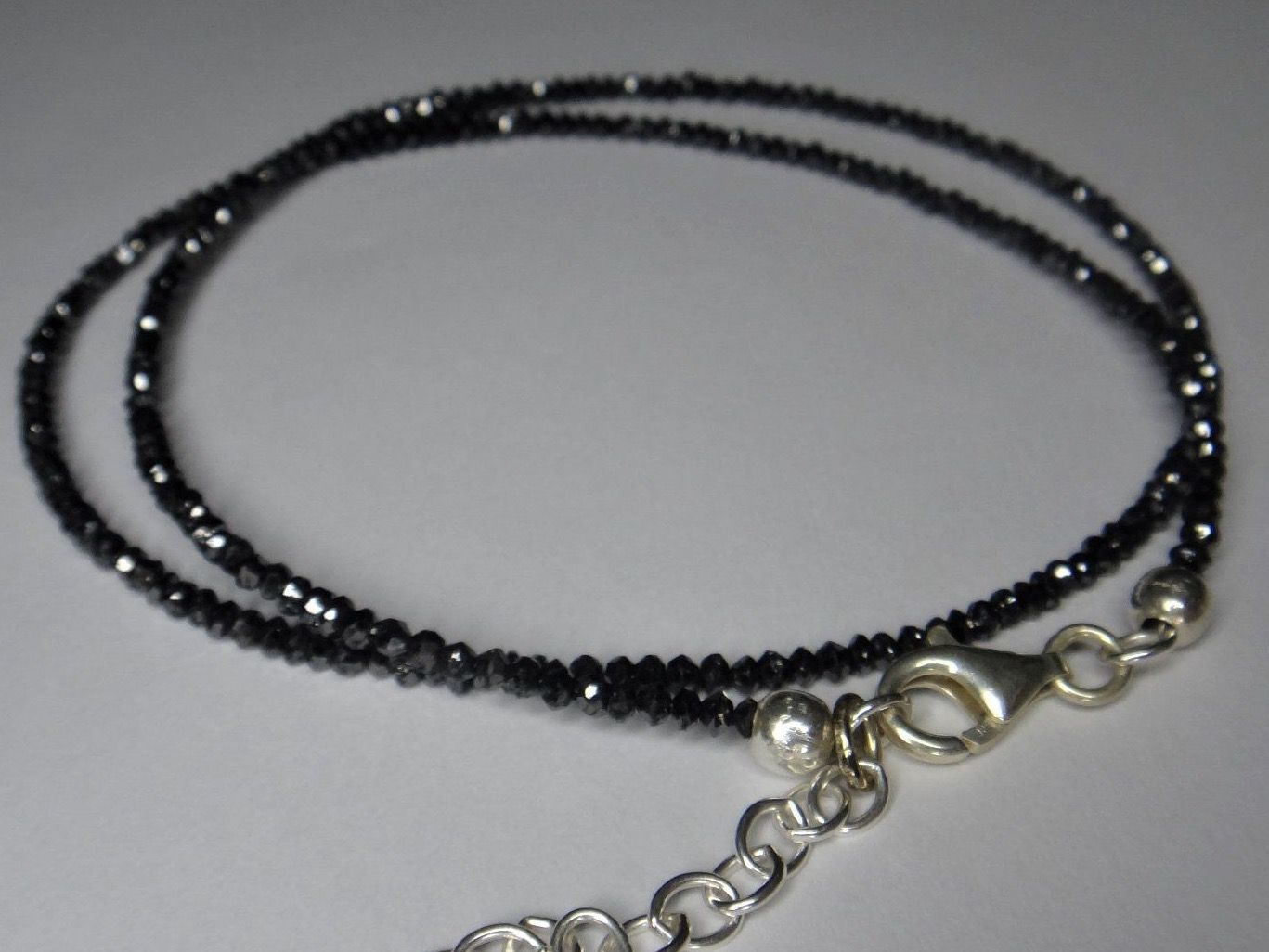 Catenine: Schwarze Diamanten Halskette 19,50ct. – Nuovo e nell'imballaggio originale da Matten b. Interlaken venduto da kero71 3