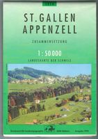 Landkarte St. Gallen - Appenzell Zusammensetzung 1995