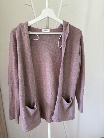 Cardigan rosa mit Kapuze Grösse S