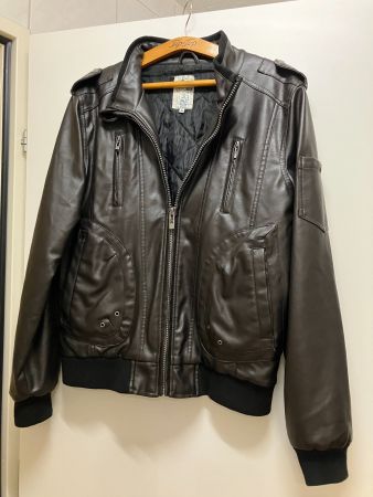 Lederjacke-Herren Gr.M mit 5 Taschen  mit Reissverschluss