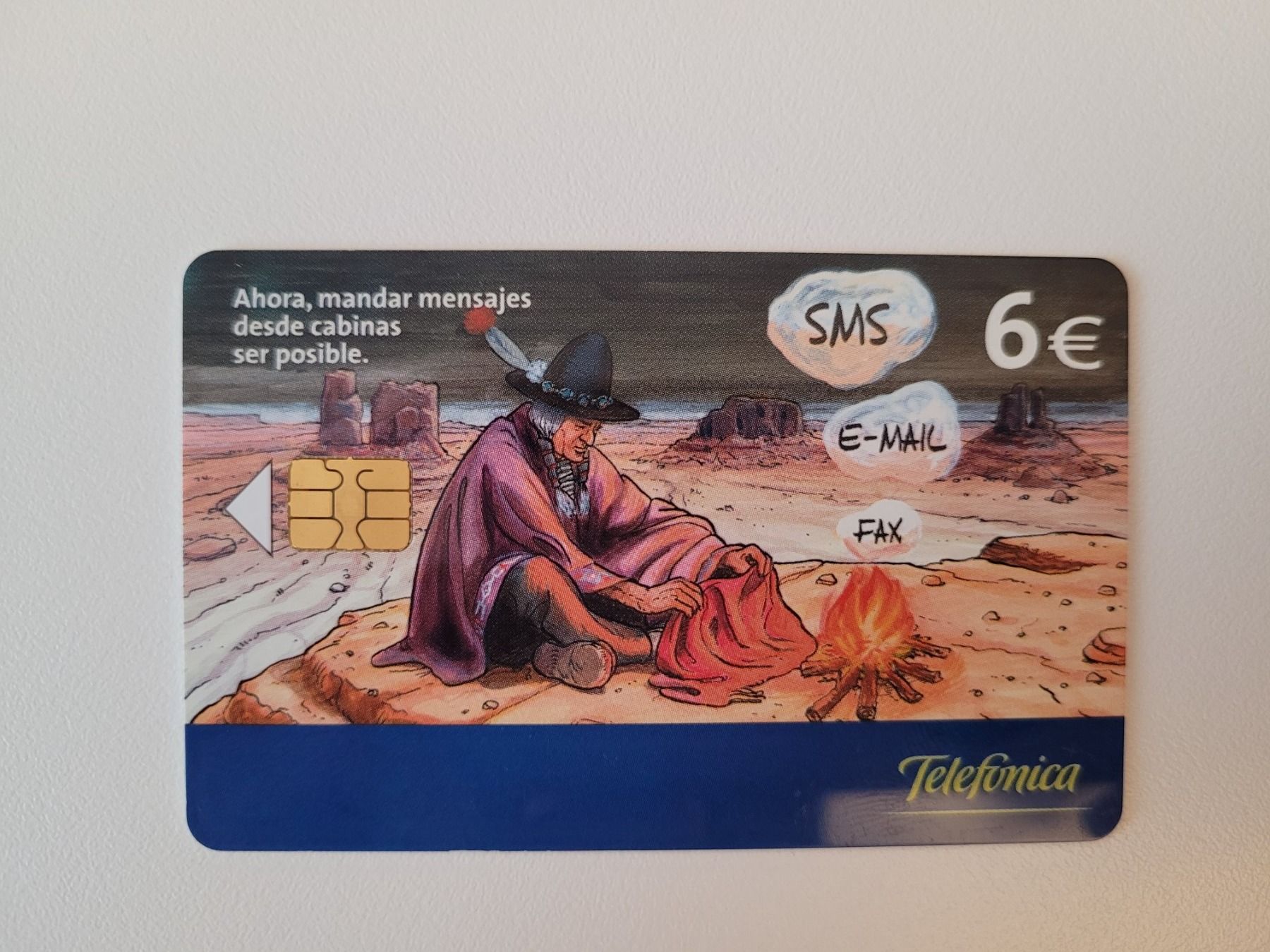 Telefon- & Taxkarten: Telefonkarte Spanien "Indianer" – Gebraucht aus Inwil von Flower2325