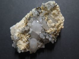 Calcit Kanonenspat, Markasit, Dolomit und Quarz von Marokko