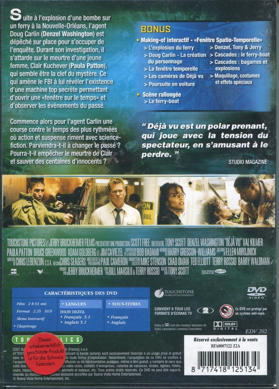 Tous les DVDs: Déjà Vu - DVD – D'occasion à Les Avants par soyouz63 1