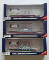 3 Schiffe 1/1000 Roma 1943, New Jersey 1945, Richelieu 1940