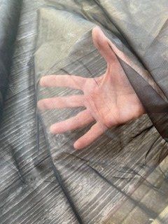 Tessuti: Seidenorganza, Farbe Schwarz, B 1.09 m – Nuovo (secondo la descrizione) da Schwerzenbach venduto da einblick 1