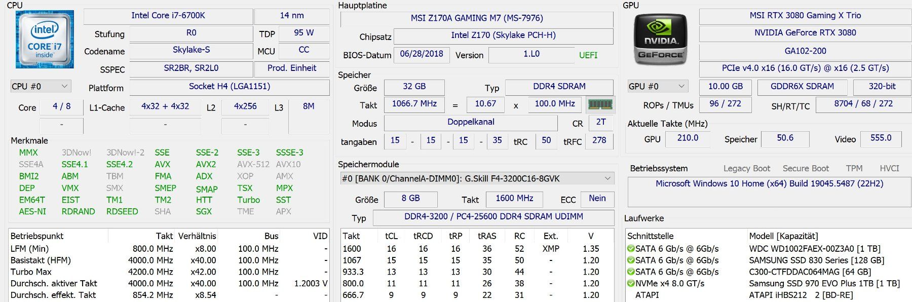 Intel PC: PC - i7-6700K – Usato da Aesch venduto da ExcaliburCH