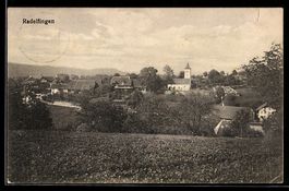 AK Radelfingen, Ortsansicht mit Kirche