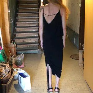 Plein Sud Kleid schwarz 34 xs 36 gerafft Vintage Viskose