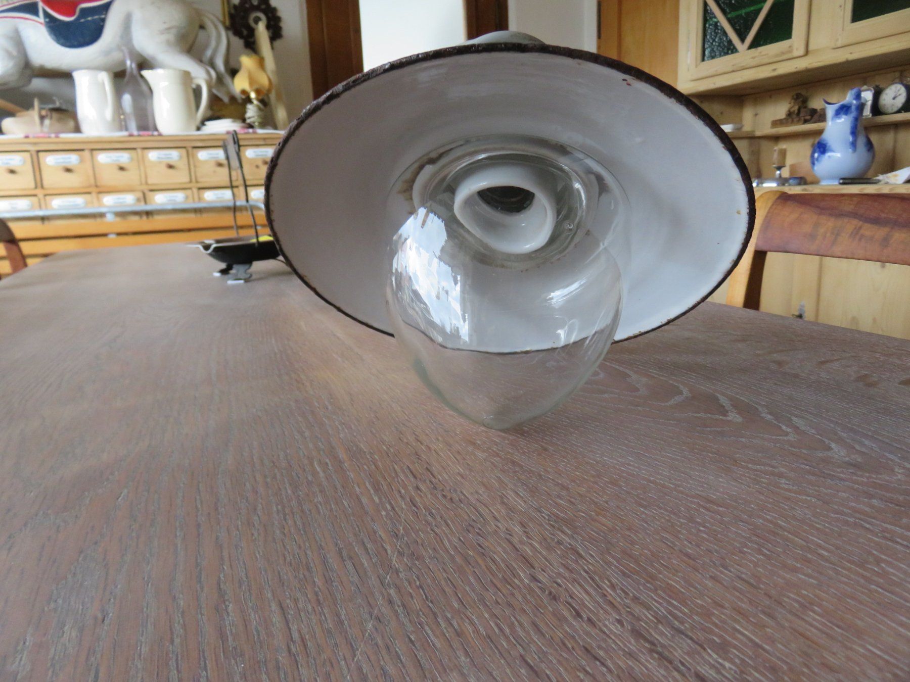 Lustres & lampes de plafonds: antike Deckenlampe / Stalllampe Nr.2 – D'occasion à Ruswil par Mfladibus 1