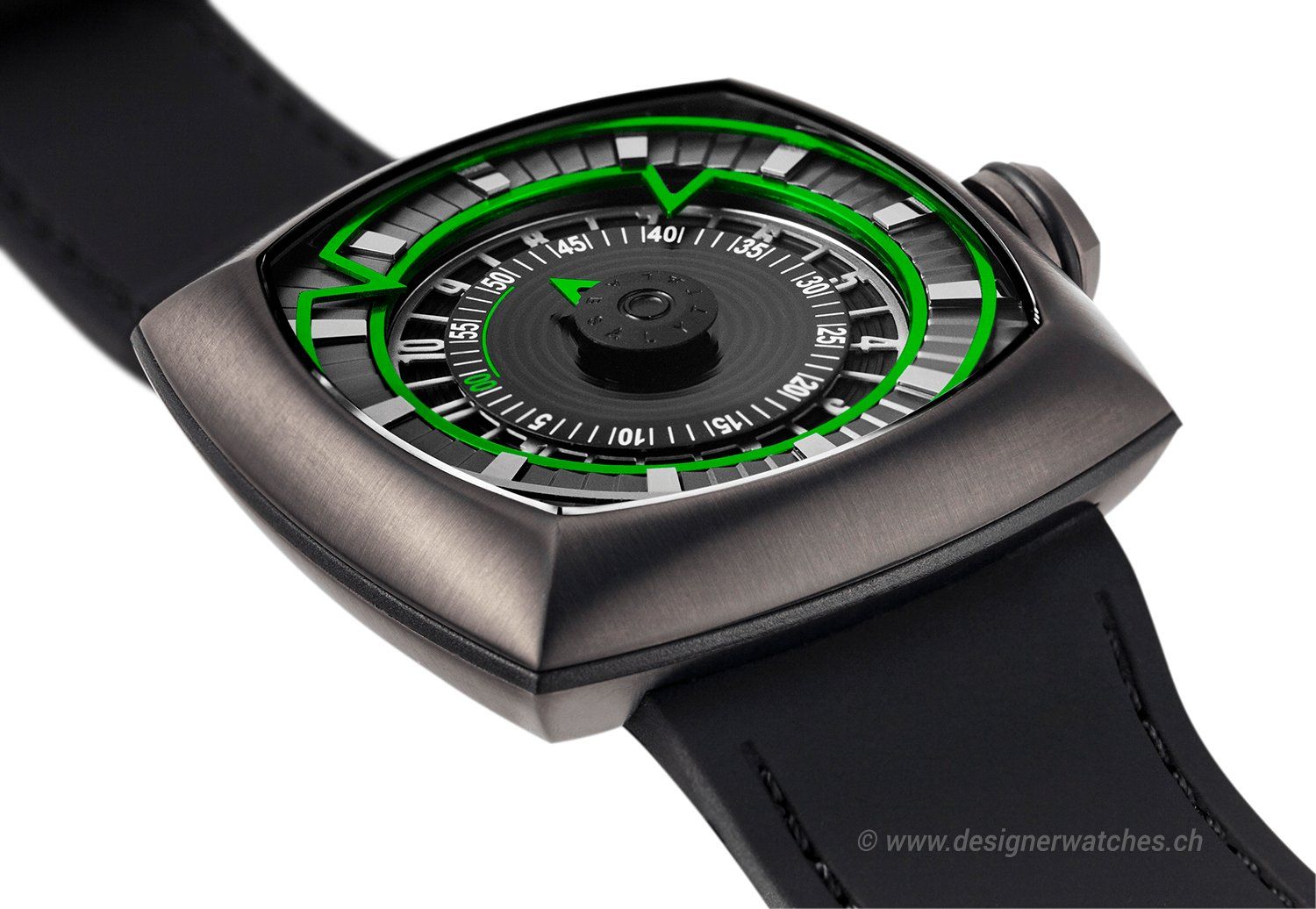 Orologi: Lytt Labs Inception Green Armbanduhr Automatic Saphirglas – Nuovo e nell'imballaggio originale da Biel/Bienne venduto da Qlocker 4