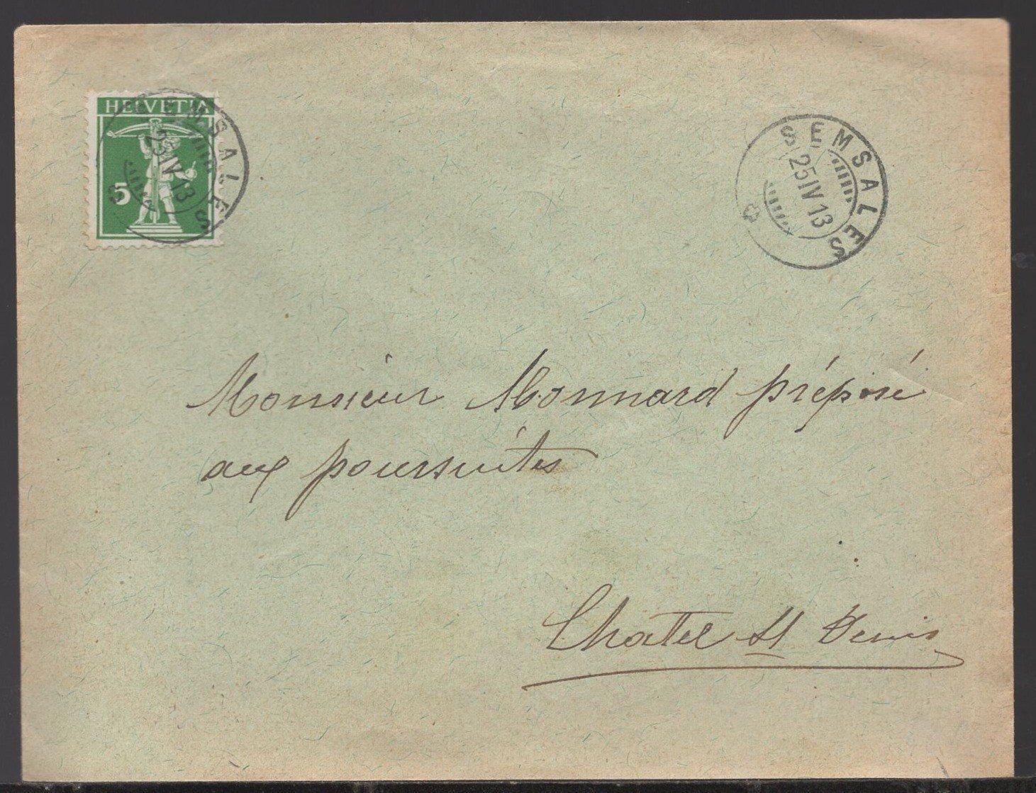 Alle Briefmarken: SEMSALES  25.IV.13 – Gebraucht aus Aarau von kufi44