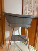 Bébé-Jou Babybadewanne mit Holzständer und Ablage