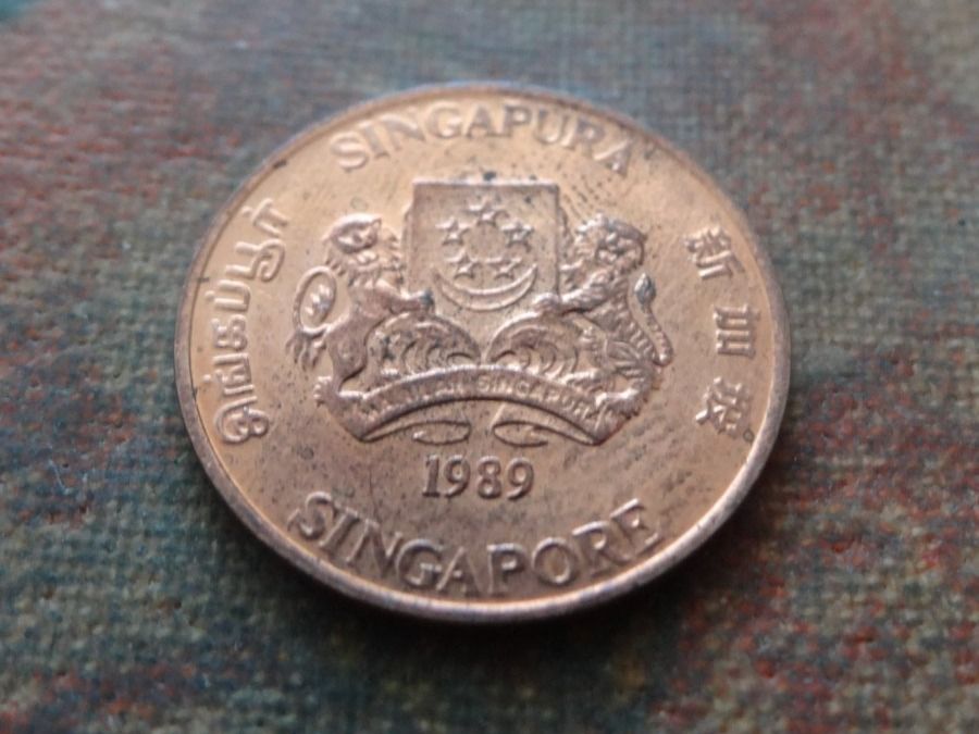 Alle Münzen: SINGAPOUR  1  Cent  1989 – Gebraucht aus Romanel-sur-Lausanne von Swift13