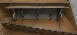 Wandgarderobe Holz mit Ablage 3 Haken braun gebraucht