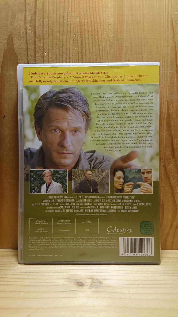 Tutti i DVDs: DIE PROPHEZEIUNGEN VON CELESTINE DVD – Usato da Wilderswil venduto da Exebub 1