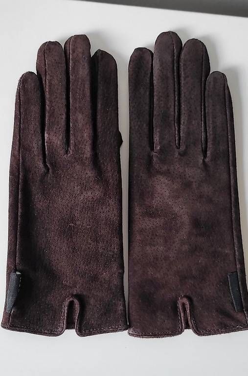 Guanti & manicotti: Handschuhe Wildleder Schokobraun von Rodier – Usato da Duggingen venduto da lot-of-fun