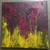 Kunstwerk Gemälde Bild 60 x  60 x 4,5cm