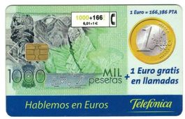 Telefonkarte Spanien CP-170 1Euro gratis