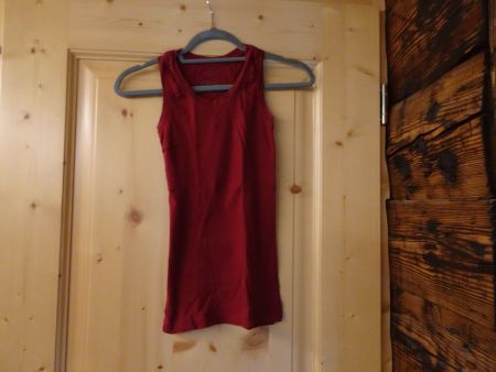 Dunkelrotes Basic Top Baumwolle Chicorée Gr. XS - 2603138