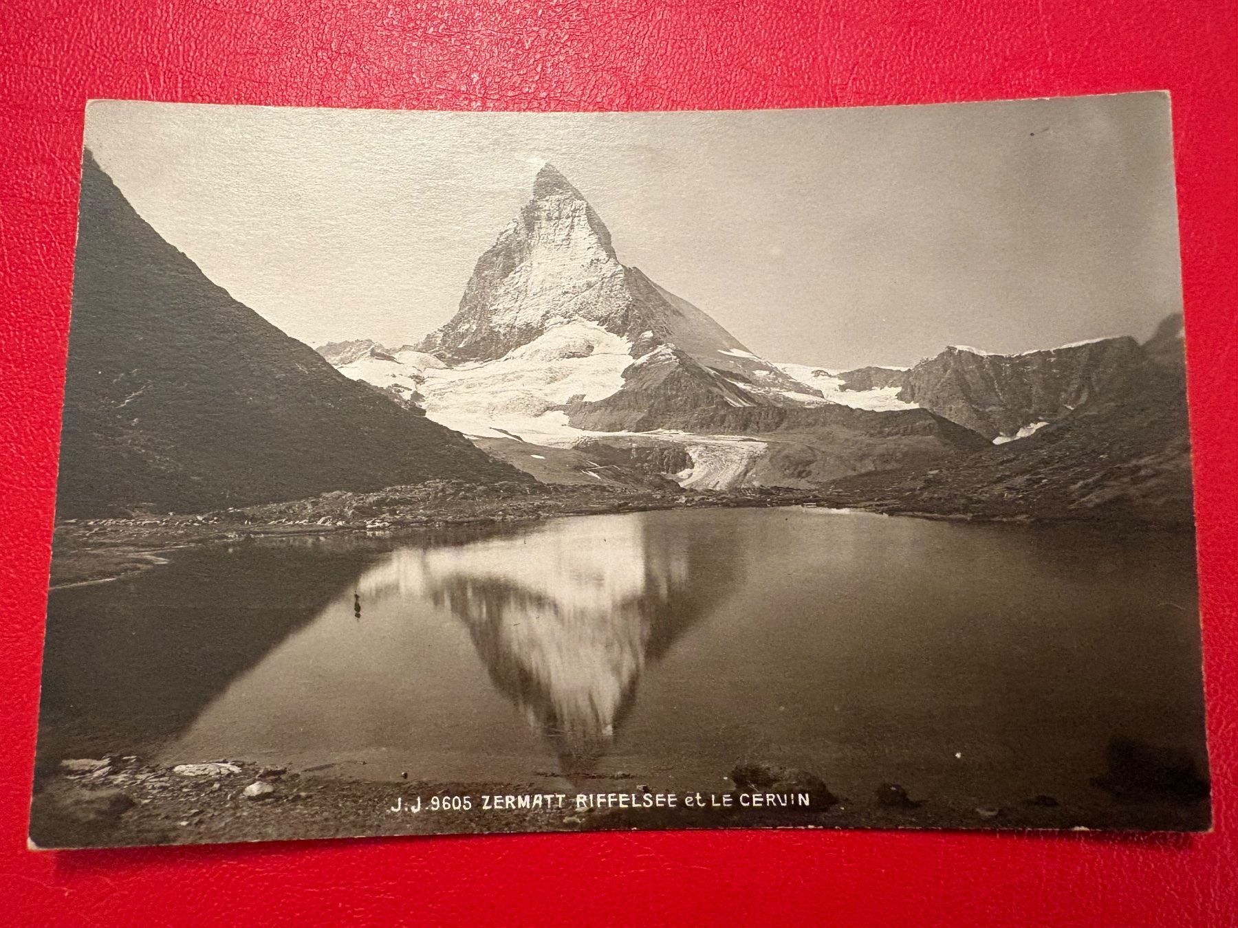 Ansichtskarten: Zermatt / Riffelsee et le Cervin – Gebraucht aus St-Légier-Chiésaz von Theo006