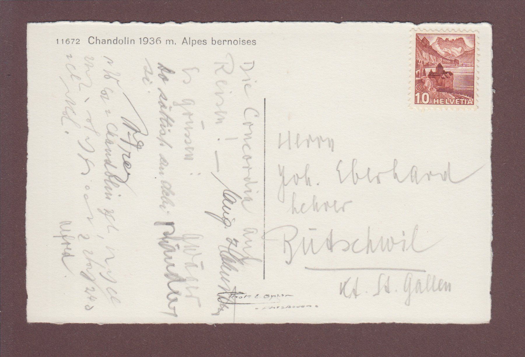 Cartoline postali: CHANDOLIN – Usato da Pully venduto da nicecards 1