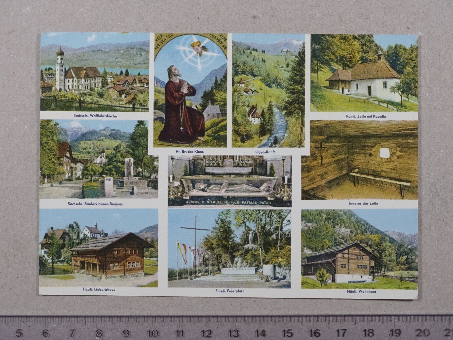 Ansichtskarten: Flüeli Ranft, 1961 – Gebraucht aus Lenzburg von fh1
