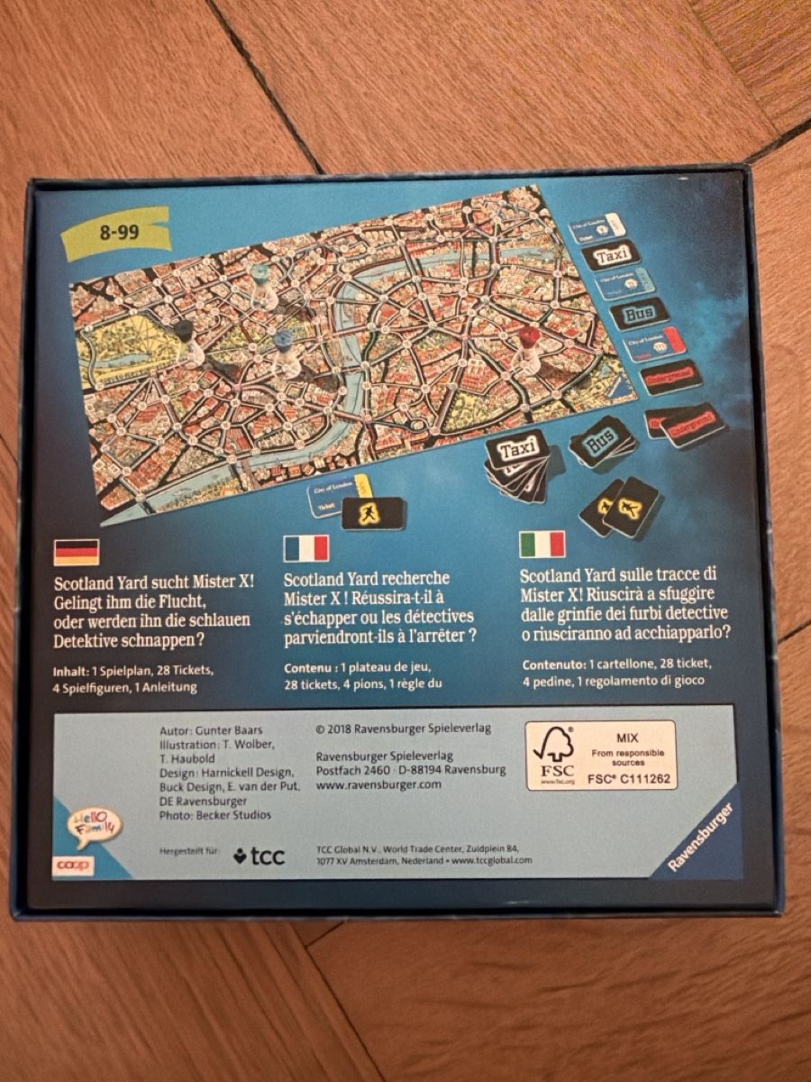 Giochi: Scotland Yard Mini: Coop – Usato da Olten venduto da Sime33 1