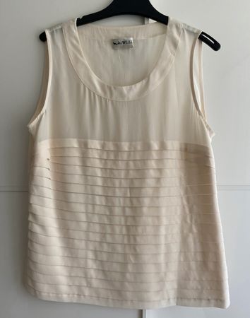 Weill Top aus Seide, Gr. 38, Elfenbein, Sommerbluse, neu!