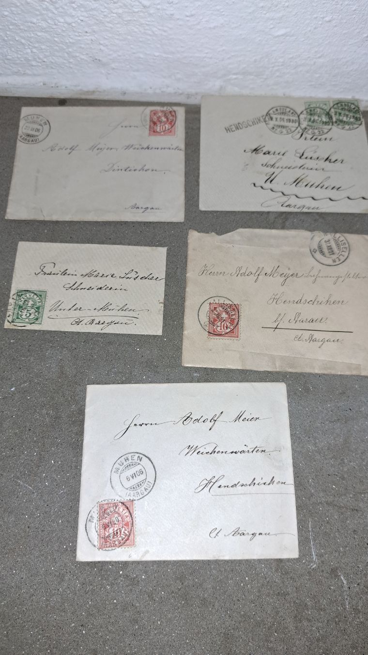 Tutti i francobolli: Briefmarken /Briefumschläge um 1857 – Usato da Kölliken venduto da Upcycling-by-Mc-TAM