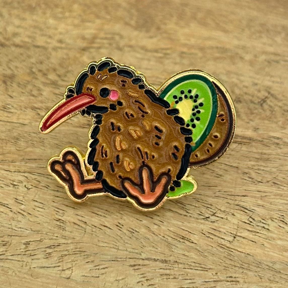 Placchette & Badge: Pin Vogel Kiwi Neuseeland – Nuovo e nell'imballaggio originale da Geneve venduto da vane267
