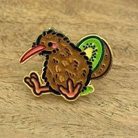 Pin Vogel Kiwi Neuseeland