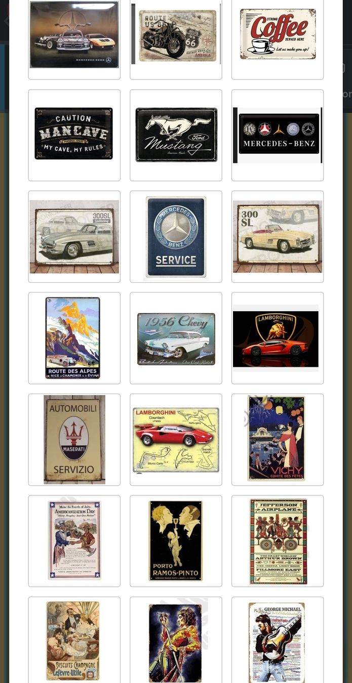 Insegne: Plaques vintage en metal – Nuovo e nell'imballaggio originale da Vernier venduto da 19pigments 2