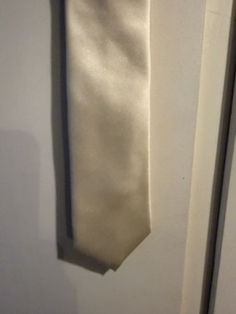 Cravatta Lanvin Paris 100% Seta Beige - Ottime Condizioni!