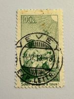 1912, Vorläufer ohne Frankaturwert, ZNr. J2, gestemp. VEVEY