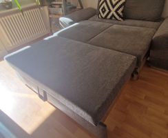Schlafsofa grau ausklappbar Zustand akzeptabel