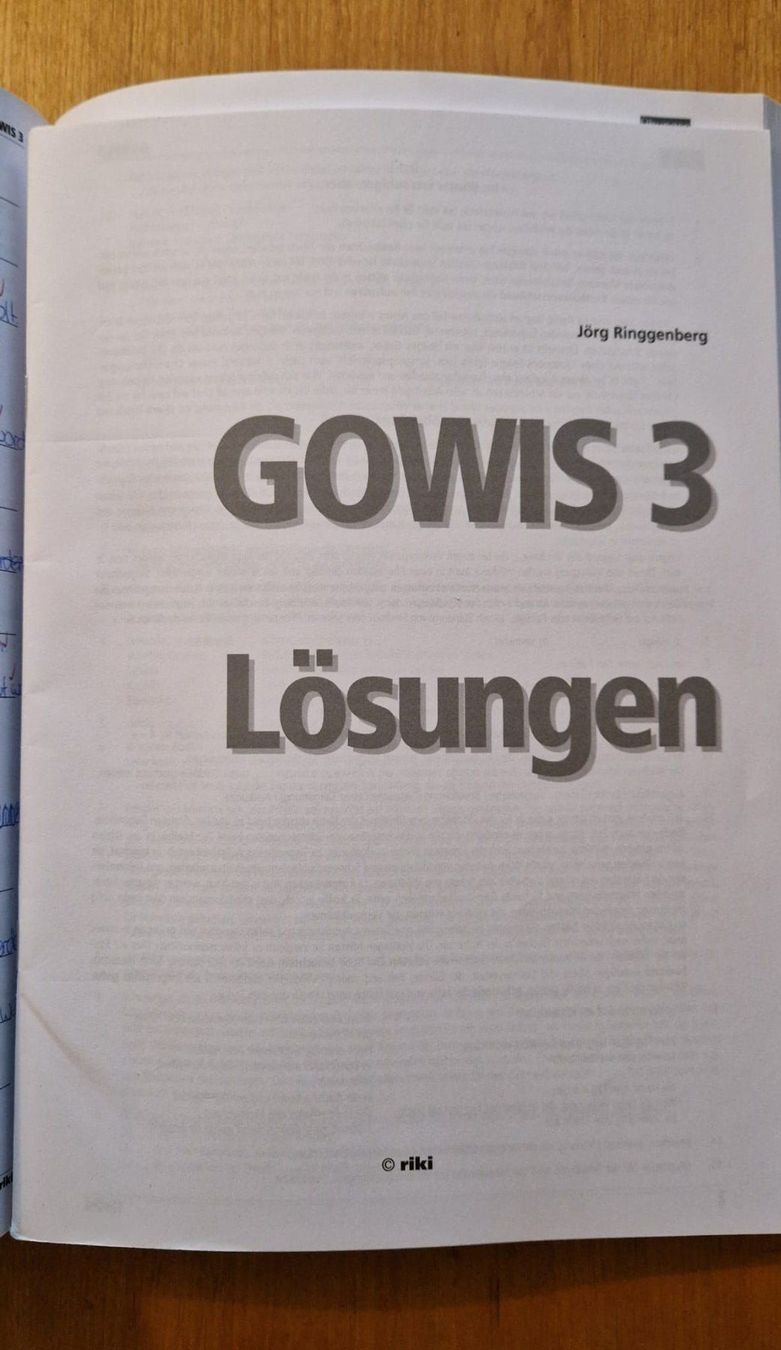 Bücher: GOWIS 3 Arbeitsbuch Deutsch - Lehrmittel – Gebraucht aus Frauenfeld von jgh_gx6v 1