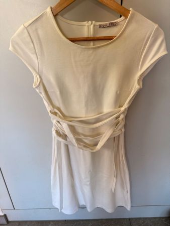 Anna Field: Elegantes Sommerkleid - Grösse 36-Ecru