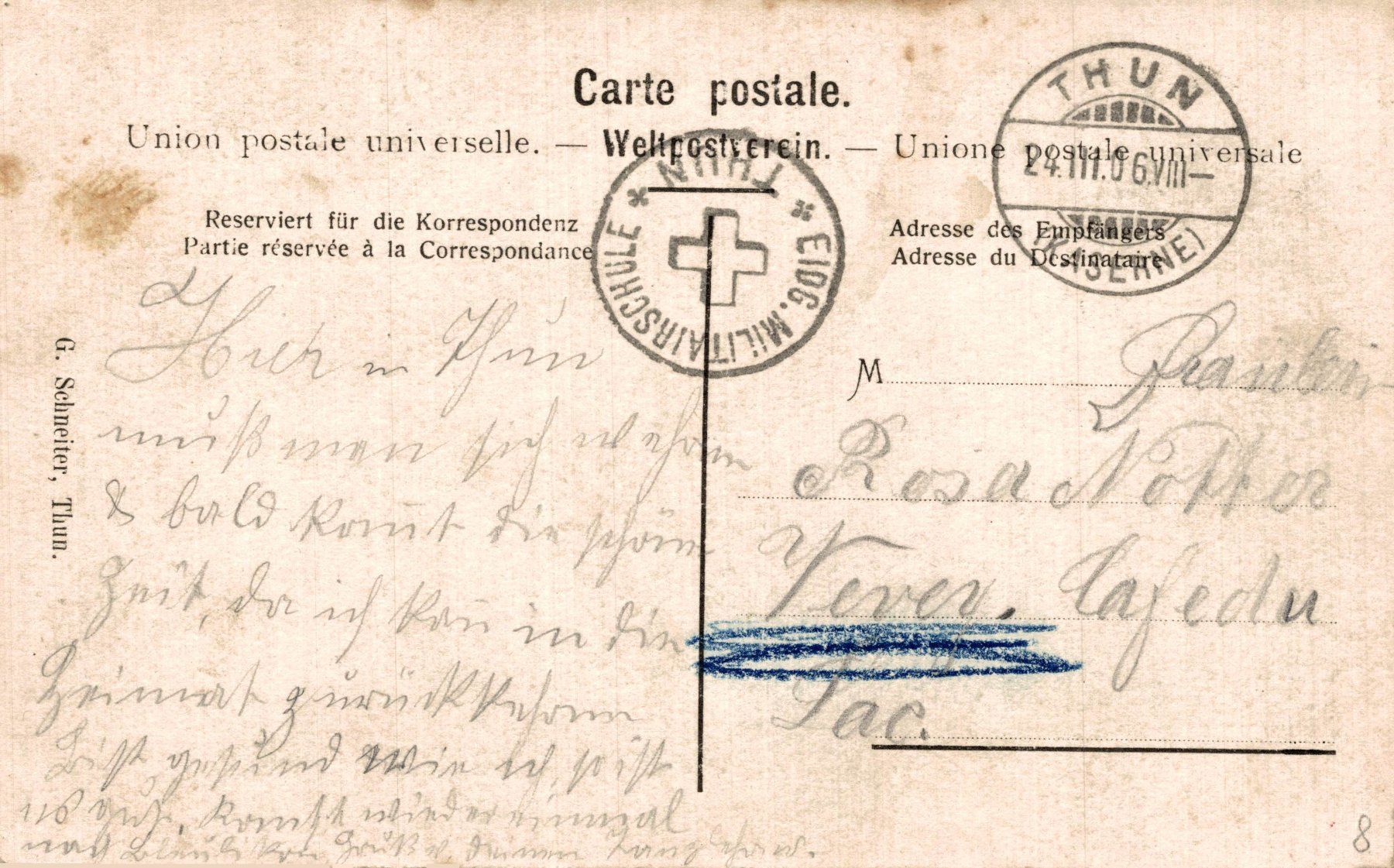 Cartoline postali: Fahrer/Trompeter der Feldartillerie Bat. 72 – Usato da Bronschhofen venduto da Astore 1