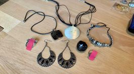Lot de bijoux d’été noir