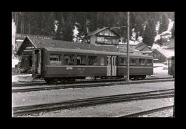 1950 Rhätische Bahn Wagen AB4 (1513) in AROSA - (Mimosa)