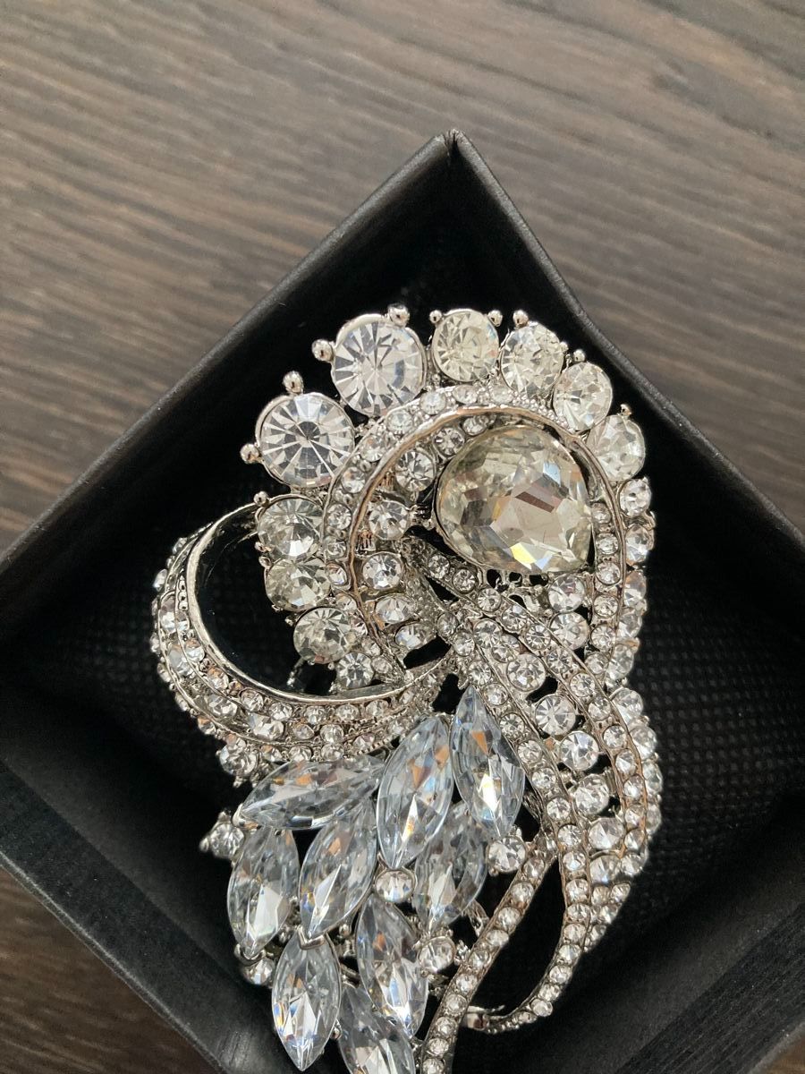 Swarovski Spille & Fermagli: Wunderbare, grosse Kristall Brosche, neu, OVP – Nuovo e nell'imballaggio originale da Zürich venduto da einefreude 1