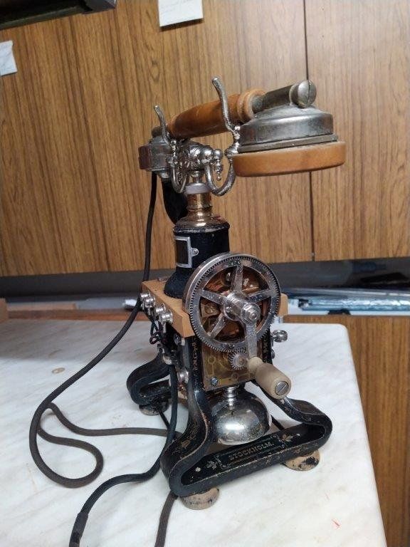 Ericsson Telefoni: Ericsson Skelett-Tischstation 1882 – Usato da Lachen SZ venduto da Wba47 4