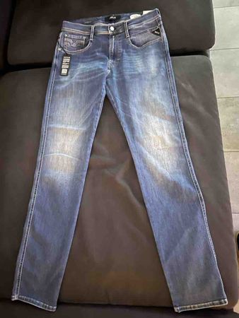 Replay Jeans Anbass blau Grösse W32 L34 NEU