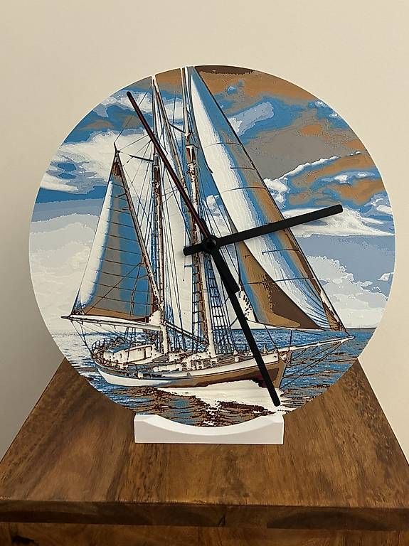 Orologi: Uhr mit Segelschiff als Motiv – Nuovo (secondo la descrizione) da Ermenswil venduto da hoember