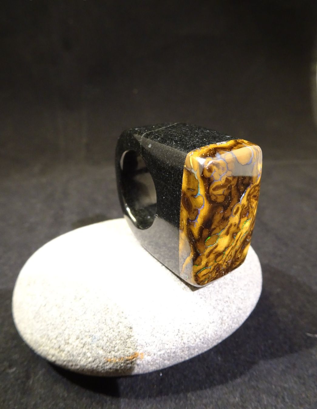 Anelli: Steinring mit Yowah Opal. – Nuovo (secondo la descrizione) da Niederbüren venduto da Raphael014 5