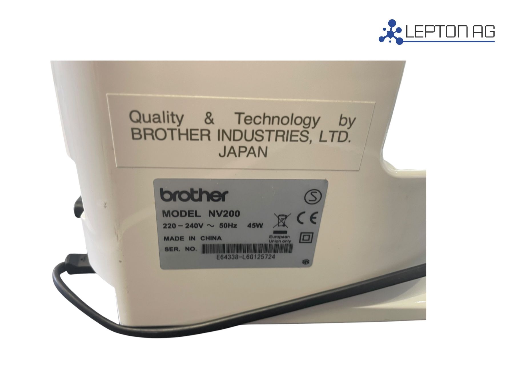 Brother Machines à coudre: Brother NV200 Nähmaschine – Défectueux à Niederdorf par LeptonAG 4