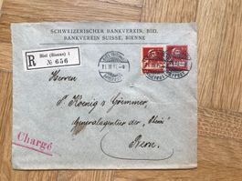 1915 Brief mit Siegel CH-Bankverein 126I