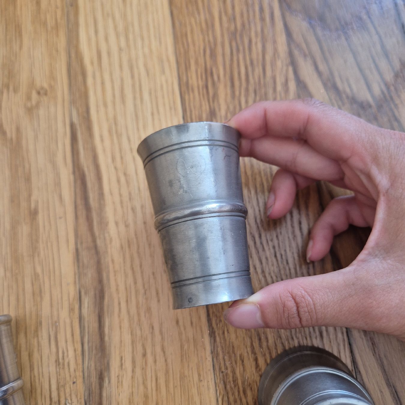 Sigg Gläser: Lot de 7 gobelets en étain  – Gebraucht aus Versoix von Lenas9 3