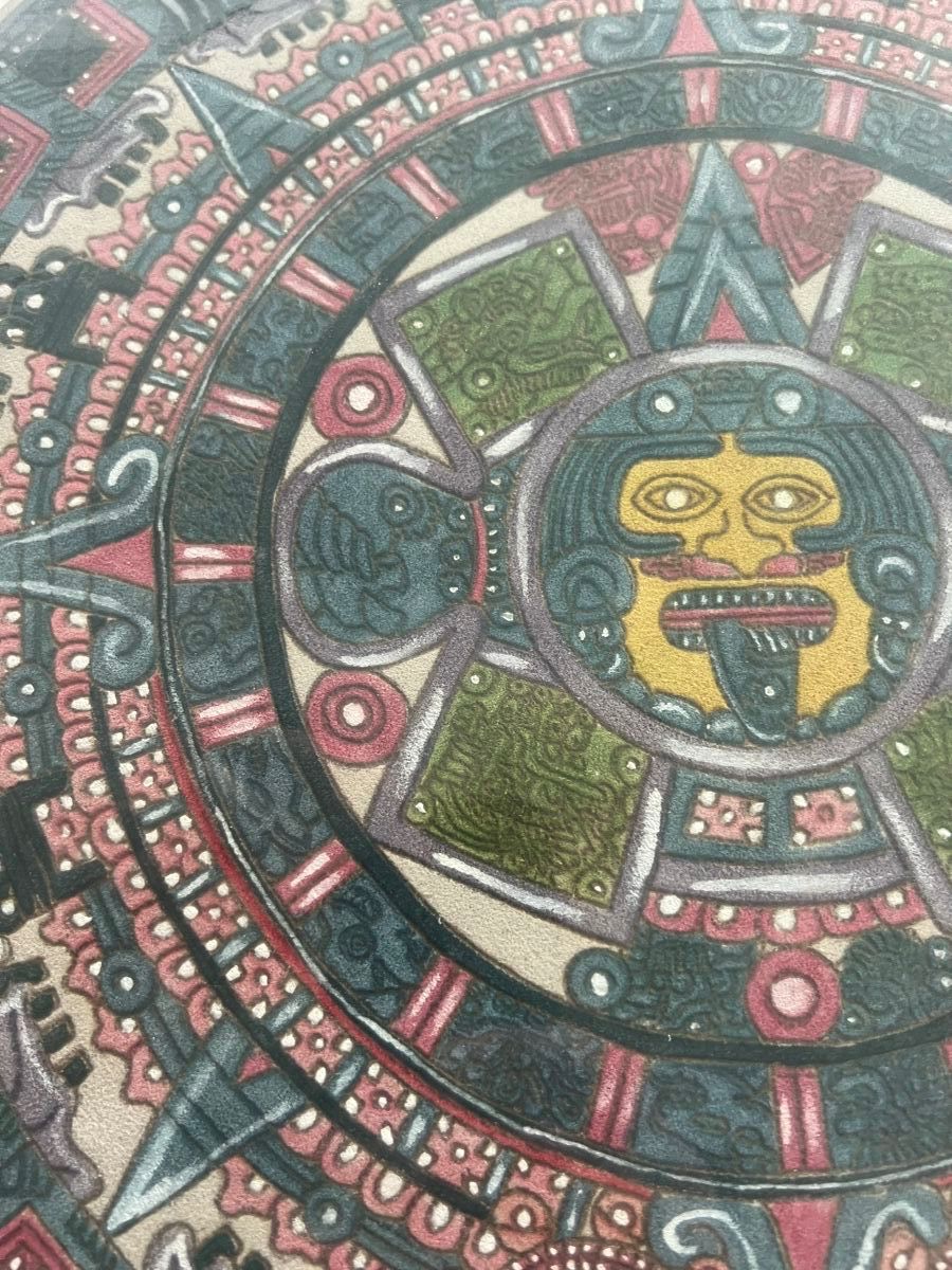 Grafica & Litografie: Azteken-Kalender, Originalbild. – Usato da Rain venduto da Pic-Ass 2